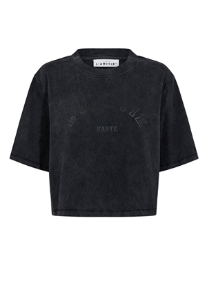 Intro stone wash tee Sort HAUTE L'AMITIÈ